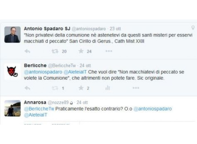 Tweet padre Spadaro